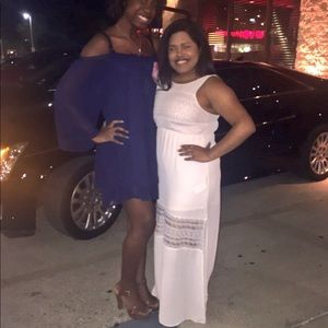 White long dress super cute an easy to dress up